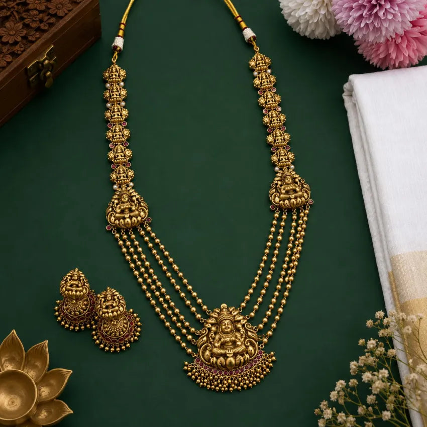 Kalaivani Antique Layered Haram
