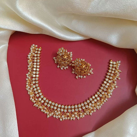 Kayal American Diamond Neckpiece