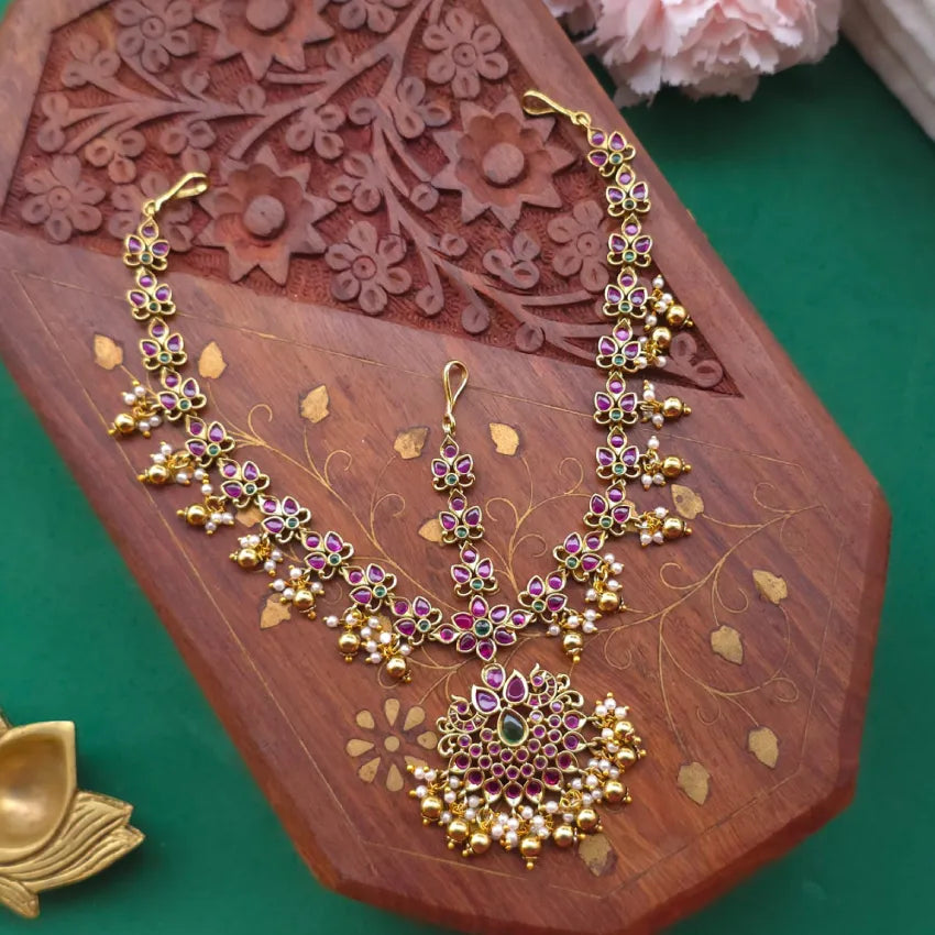 Bridal Kemp Maang Tikka