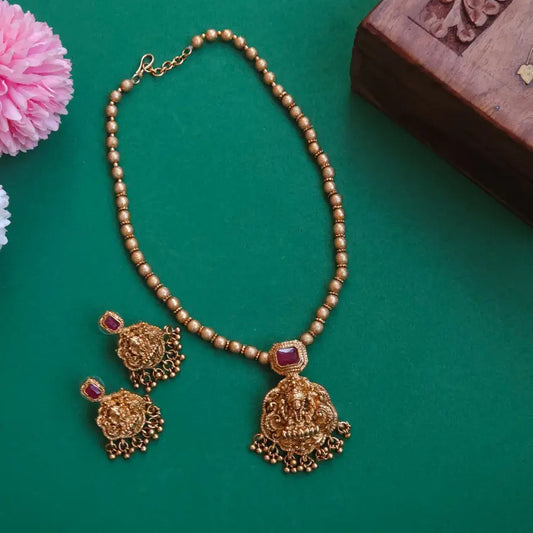 Lakshmi Ball Chain - Red