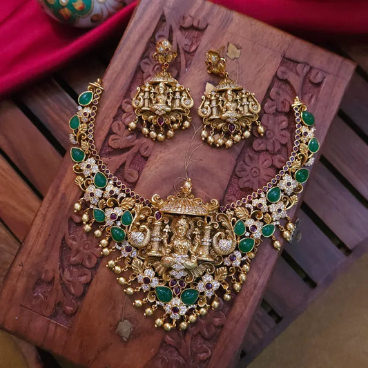 Padmaja Antique Temple Designer Necklace