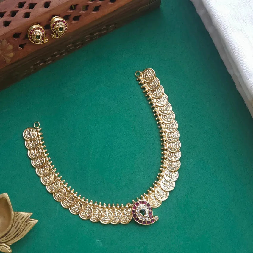 Maang Lakshmi Coin Neckpiece