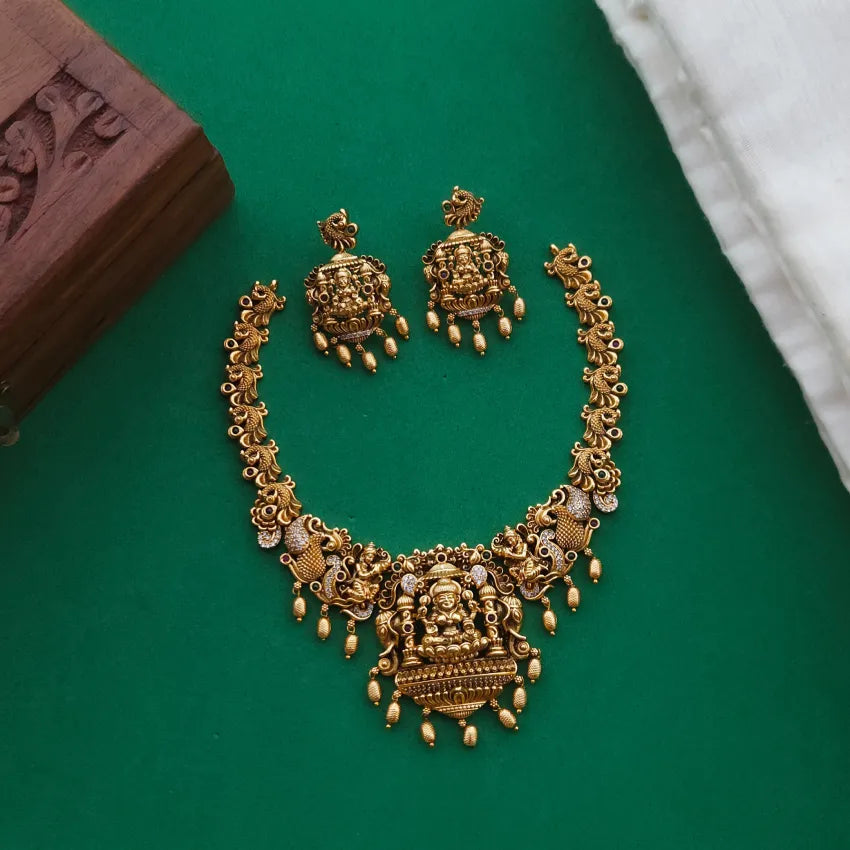 Madhu Antique 3D Temple Designer Neckpiece