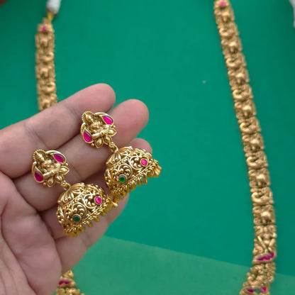 Magila Antique Nakshi Haram - Gold Inspired