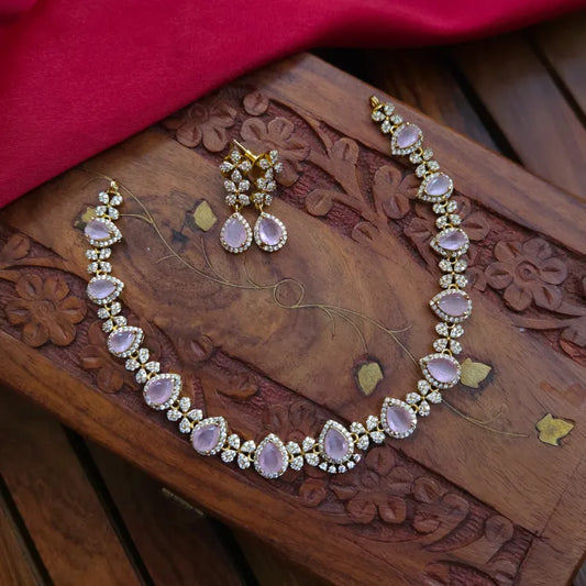 Mariya Pink AD Necklace