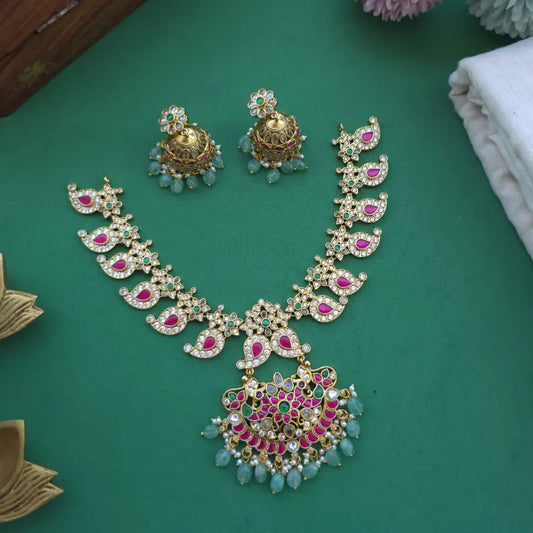 Premium Jadau Kundan Necklace set