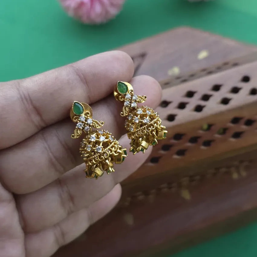 Kayal Mini Jhumka - Gold Replica