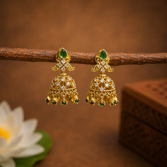 Kayal Mini Jhumka - Gold Replica