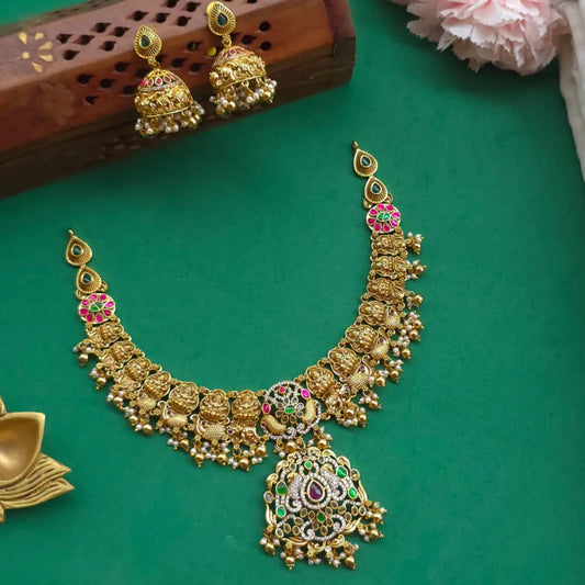 Lakshmi Jadau Nagas Necklace