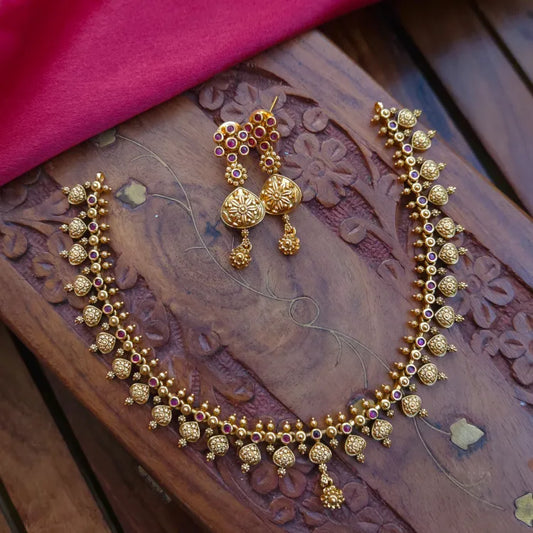 Lisa Real Gold Inspired Necklace