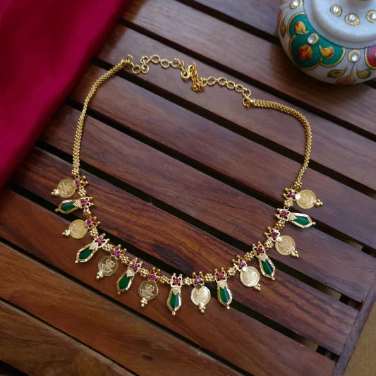 Palakka Lakshmi Coin Necklace