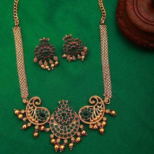 Peacock Matte Chocker