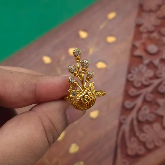 Peacock Bridal Ring