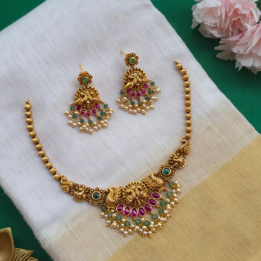 Peacock Minimal Gold Replica necklace