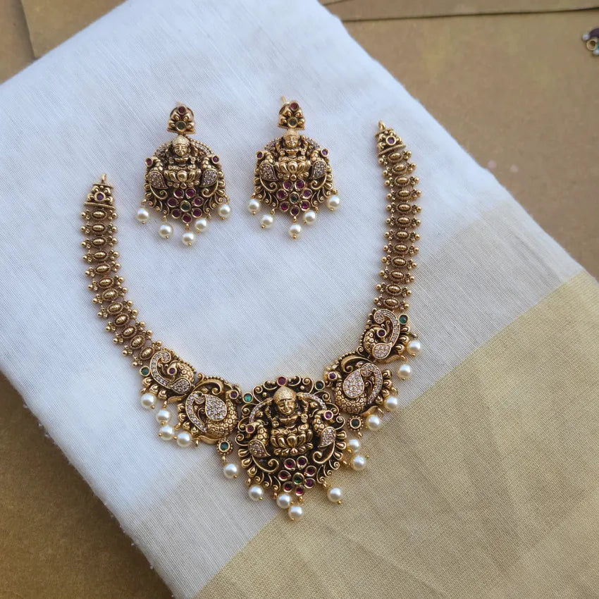 Raagini Antique Temple Designer Neckpiece