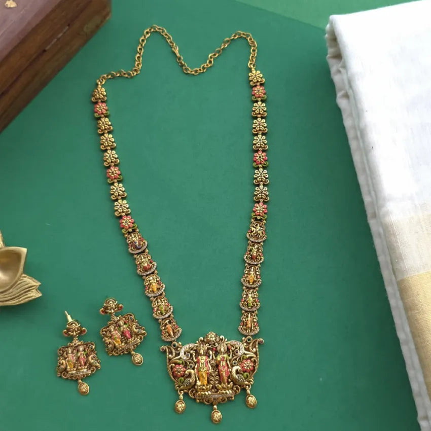 Ramparivar Haram - Hand Painted Real gold inspired