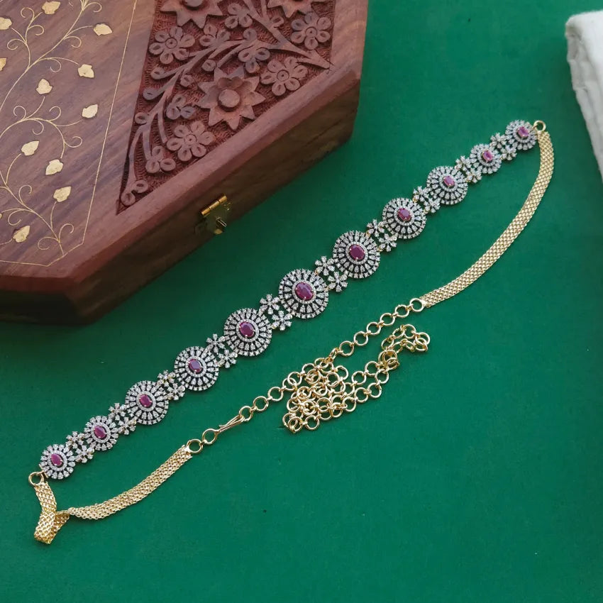 GJ Bridal HipChain - Ruby