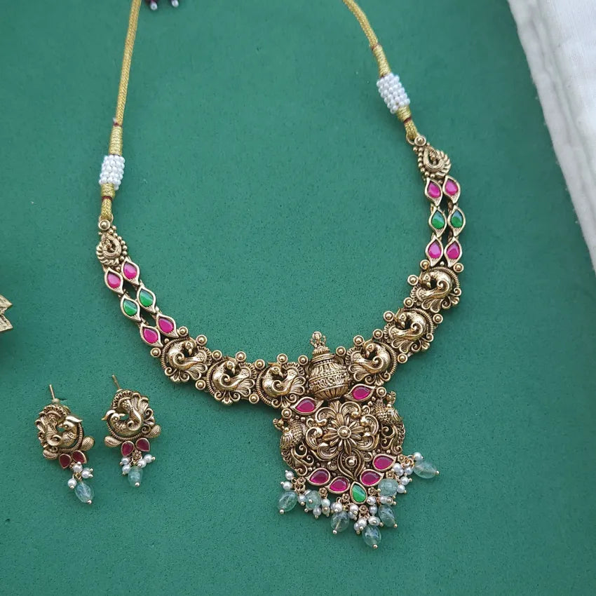 Samrti Jadau Peacock Neckpiece