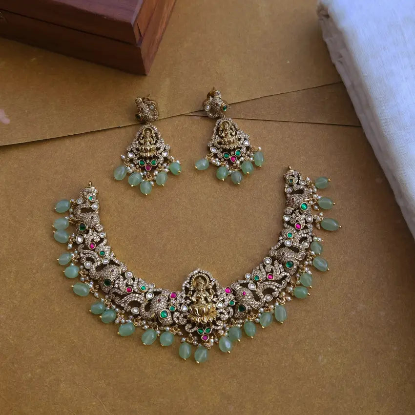 Duriga Lakshmi Victorian Jadau Neckpiece