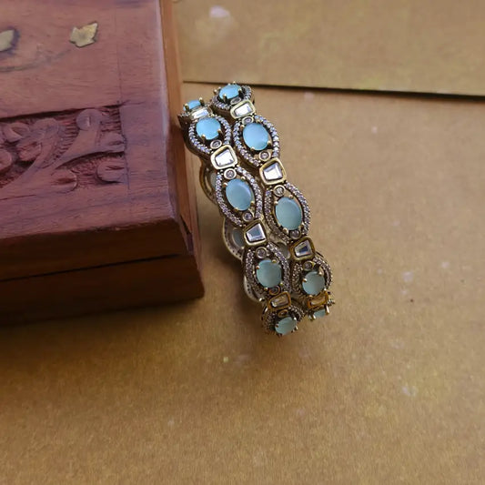 Victorian AD Bangles - Turquoise Blue