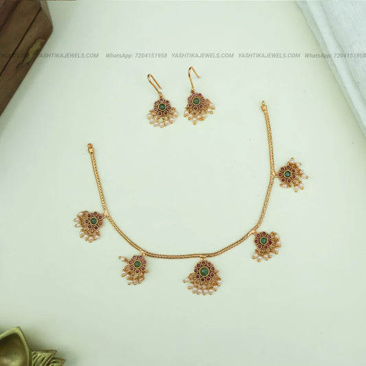 Kemp Floral Adigai Necklace Set | Weightless Kids & Adults