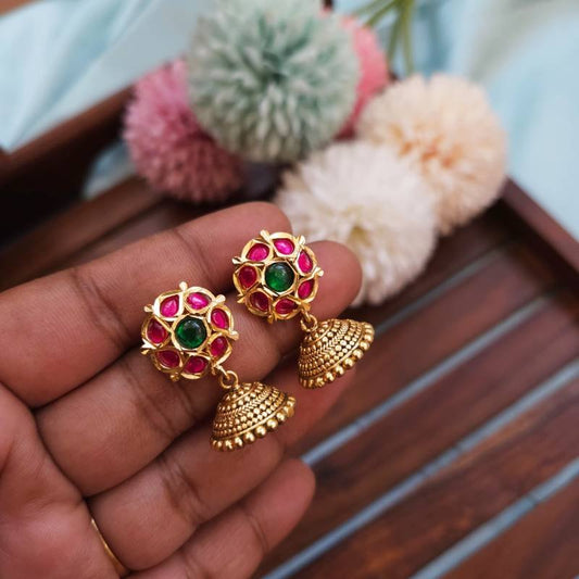 Jadau baby jhumka