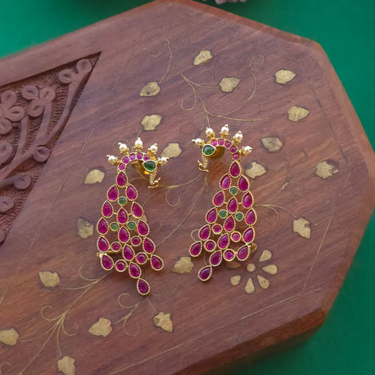 Peacock Kemp Earcuff