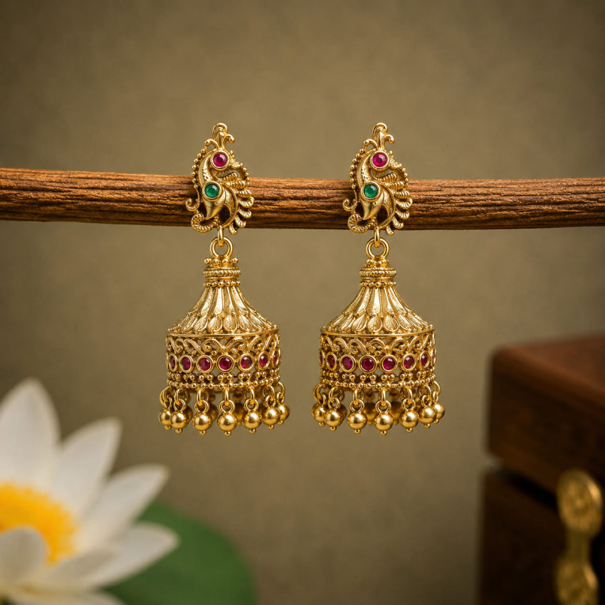 Peacock Jhumka