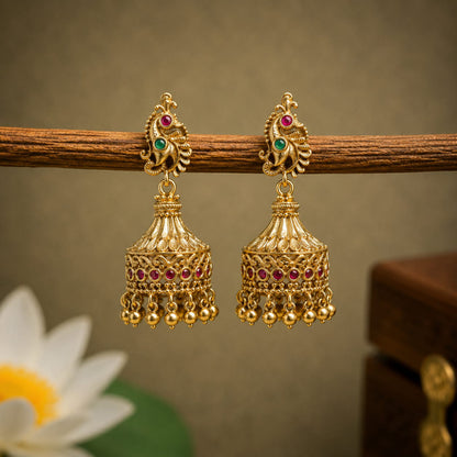 Peacock Jhumka
