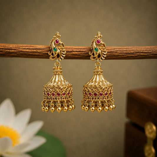 Peacock Jhumka