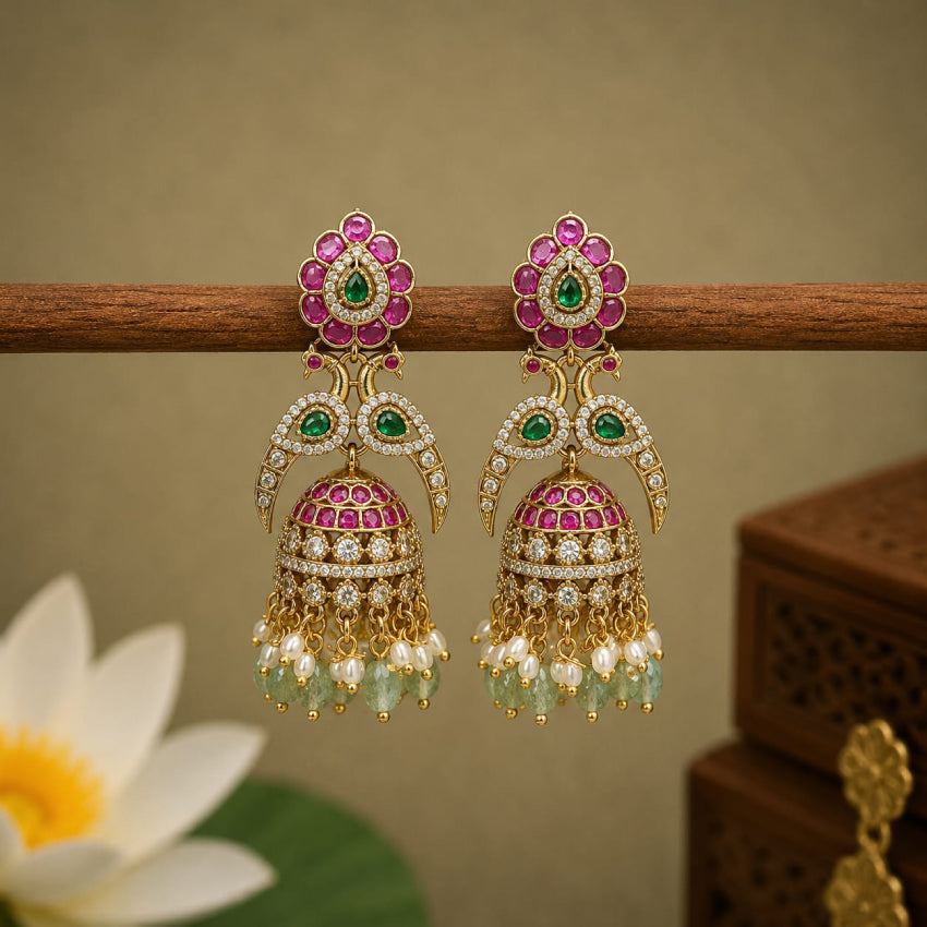 Peacock Jhumka