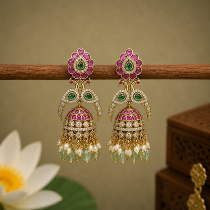 Peacock Jhumka