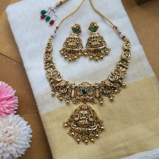 Vaishnavi Antique Temple Necklace